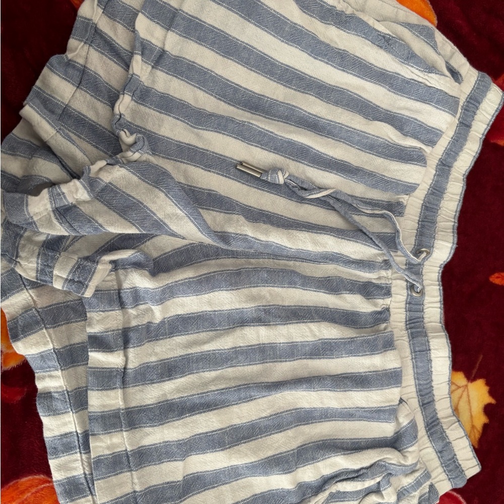 GAP Blue and White Striped Shorts